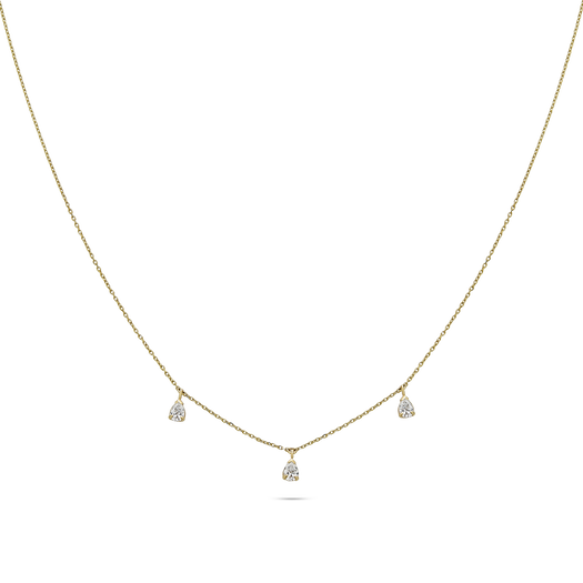 Stone And Strand LAB-Created Diamond Droplets Necklace