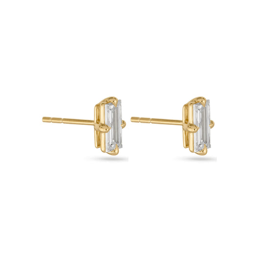 Stone And Strand LAB-Created Diamond Essential Baguette Stud Earrings