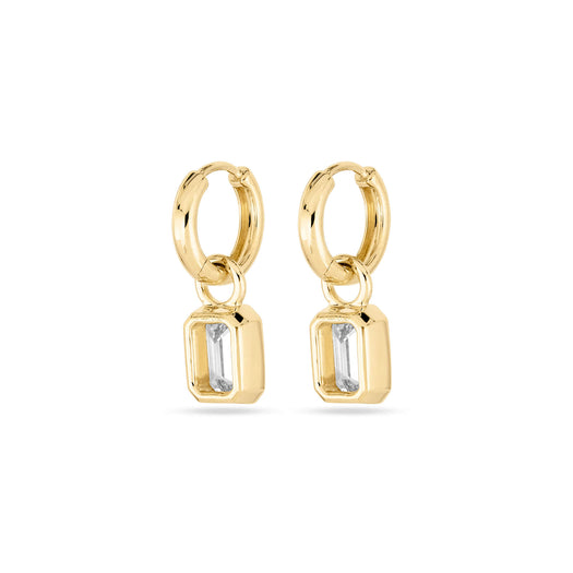 Stone And Strand LAB-Created Diamond Essential Emerald Cut Huggies