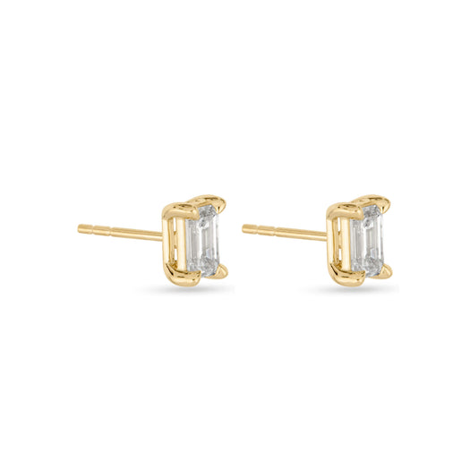 Stone And Strand LAB-Created Diamond Essential Emerald Cut Stud Earrings