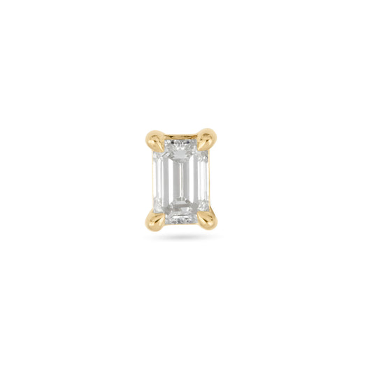 stone and strand LAB-Created Diamond Essential Emerald Cut Stud Earrings