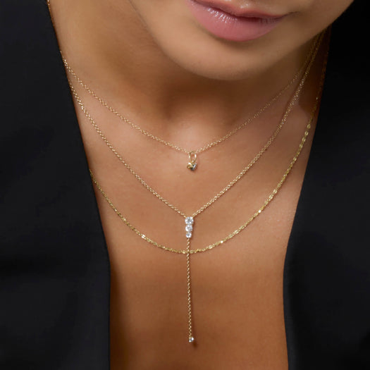 Stone And Strand LAB-Created Diamond Essential Lariat Necklace