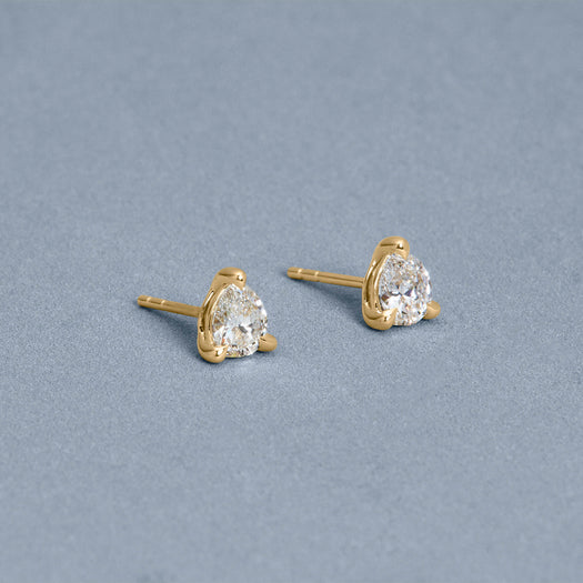 Stone And Strand LAB-Created Diamond Essential Pear Stud Earrings