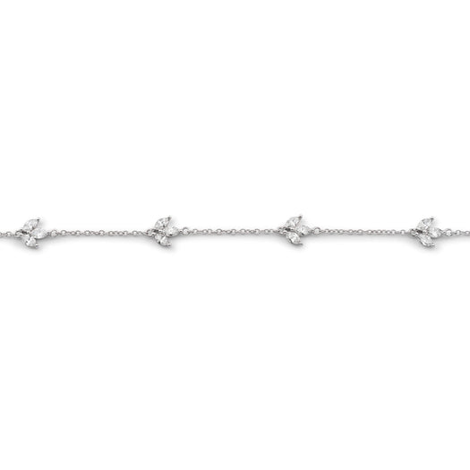 Stone And Strand LAB-Created Diamond Fleur Bracelet