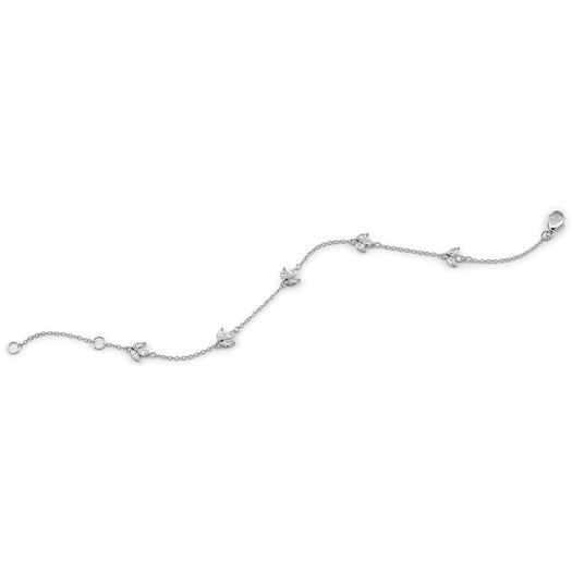 Stone And Strand LAB-Created Diamond Fleur Bracelet