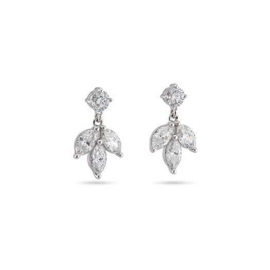 Stone And Strand LAB-Created Diamond Fleur Dangle Earrings