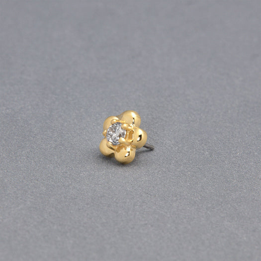Stone And Strand LAB-Created Diamond Flower Push Pin Flat Back