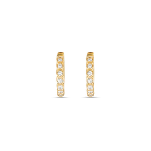 Stone And Strand LAB-Created Diamond La Scala Hoops