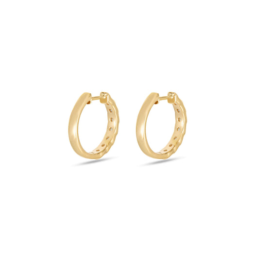 Stone And Strand LAB-Created Diamond La Scala Hoops