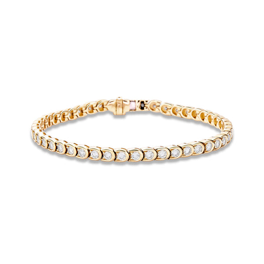 stone and strand LAB-Created Diamond La Scala Tennis Bracelet