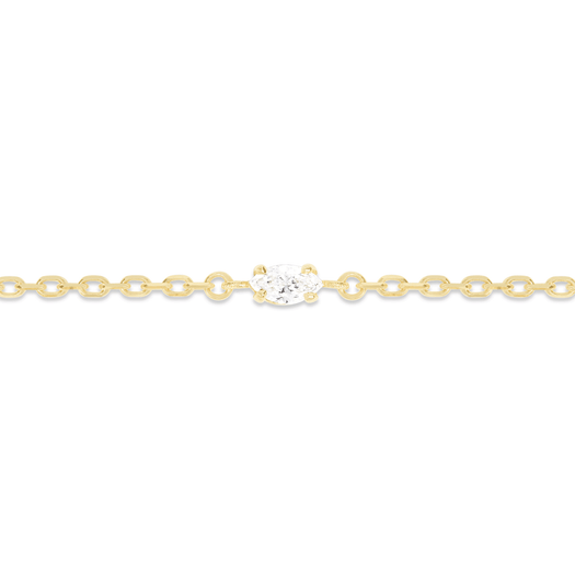Stone And Strand LAB-Created Diamond Marquise Bracelet