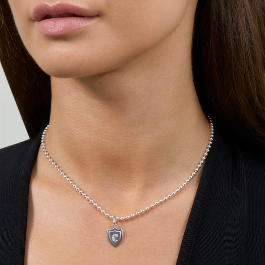 Stone And Strand LAB-Created Diamond Member Crest Necklace