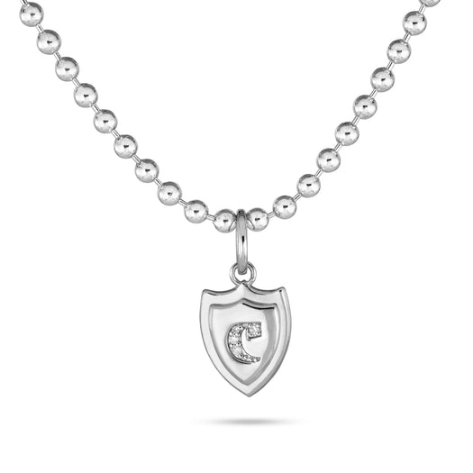 stone and strand LAB-Created Diamond Member Crest Necklace