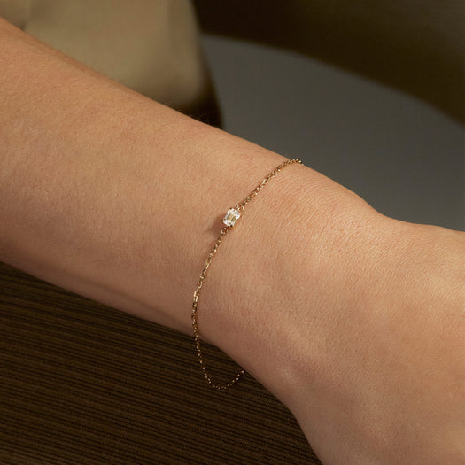 Stone And Strand LAB-Created Diamond Mirror Bracelet