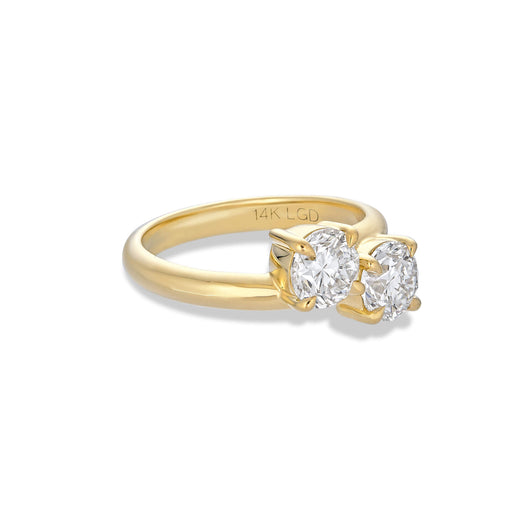 Stone And Strand LAB-Created Diamond Moi Et Toi Ring