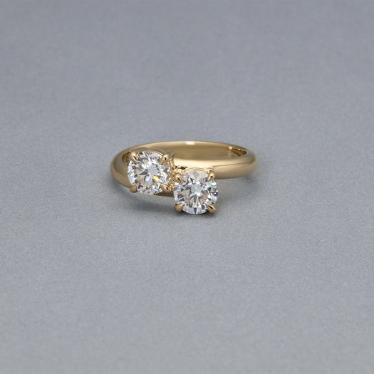 Stone And Strand LAB-Created Diamond Moi Et Toi Ring