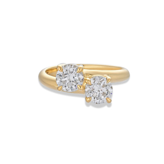 stone and strand LAB-Created Diamond Moi Et Toi Ring