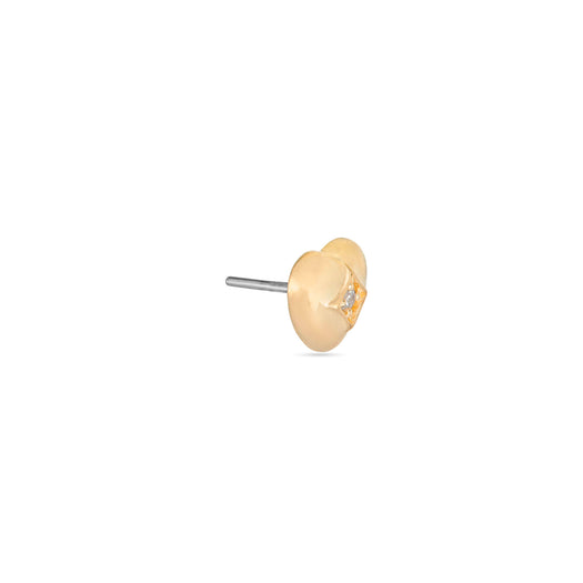 Stone And Strand LAB-Created Diamond Puffed Heart Push Pin Flat Back