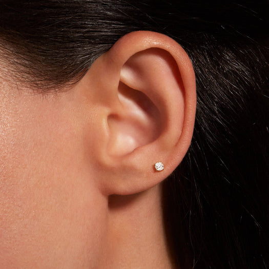 Stone And Strand LAB-Created Diamond Push Pin Flat Back 3mm