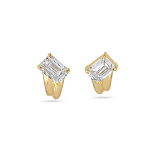 stone and strand LAB-Created Diamond Racing Stripes Earrings
