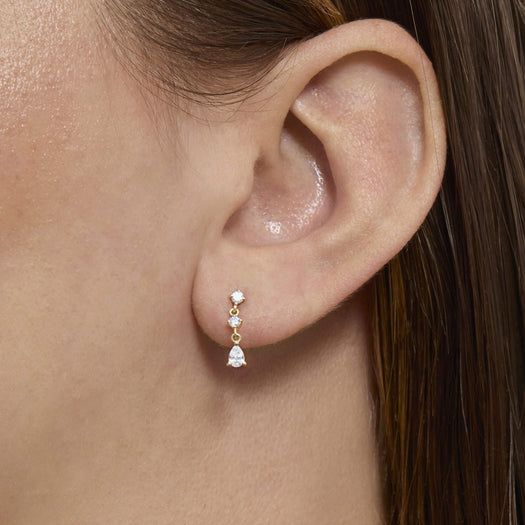 Stone And Strand LAB-Created Diamond Screenplay Earrings