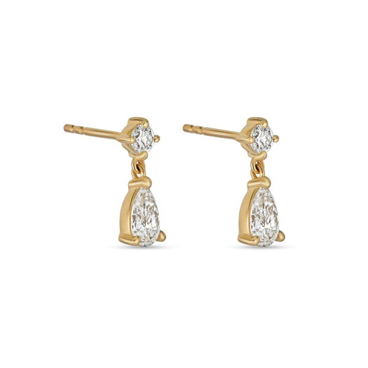 Stone And Strand LAB-Created Diamond Script Earrings