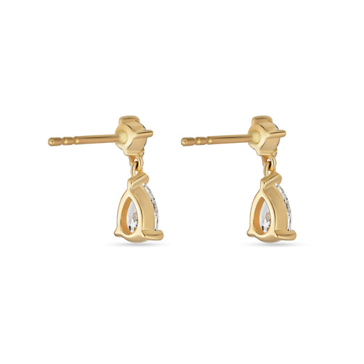 Stone And Strand LAB-Created Diamond Script Earrings