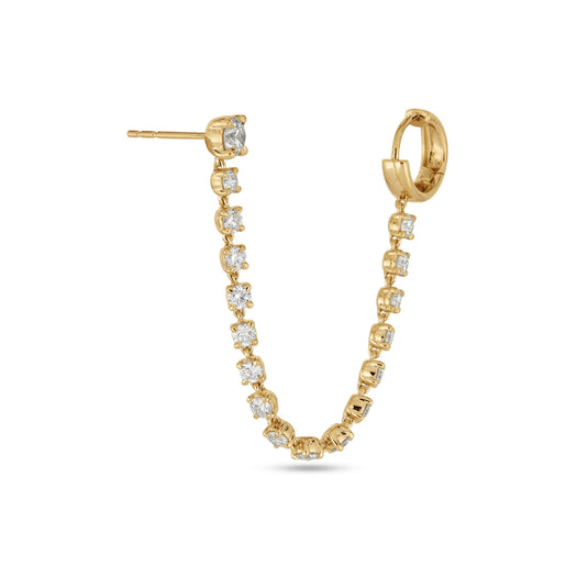 Stone And Strand LAB-Created Diamond Single Connector Earring