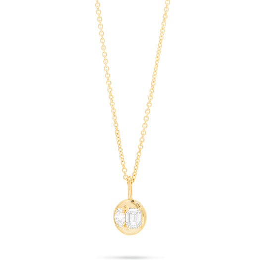 stone and strand LAB-Created Diamond Soiree Medallion Necklace