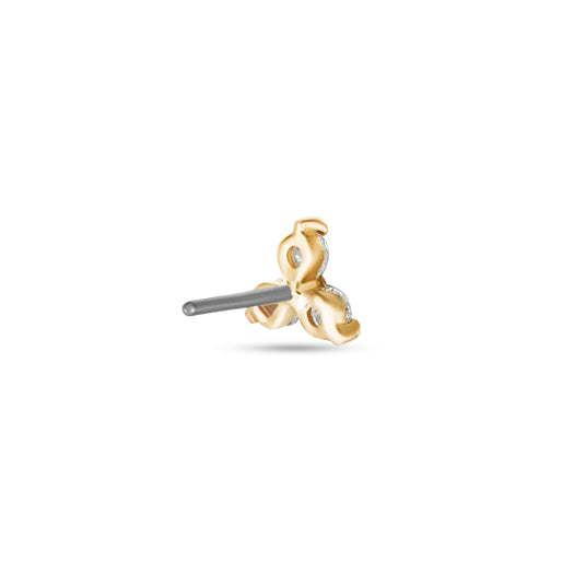 Stone And Strand LAB-Created Diamond Trio Push Pin Flat Back