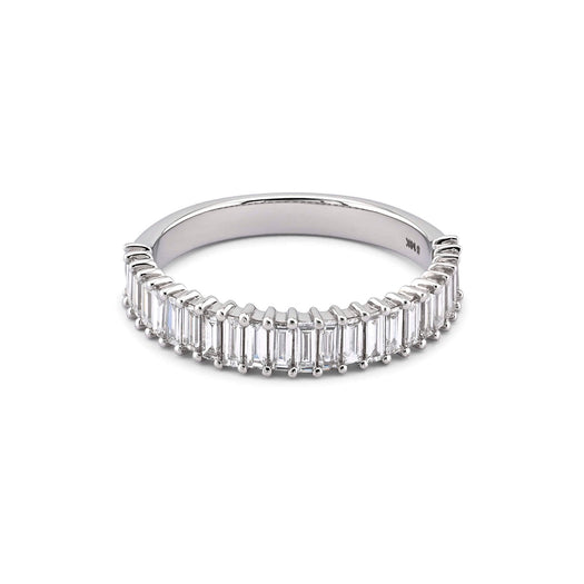 stone and strand LAB-Created Diamond Up and Down Baguette Ring