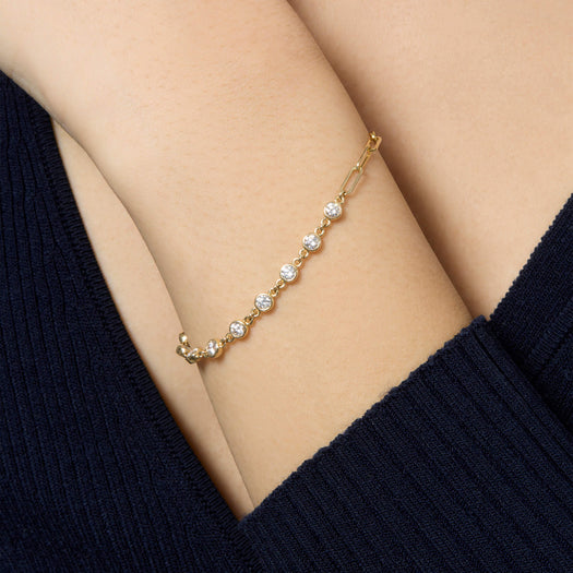 Stone And Strand LAB-Created Diamonds By The Yard Bracelet