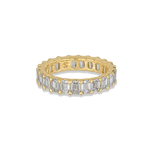 Stone And Strand LAB-Created Emerald Cut Eternity Band