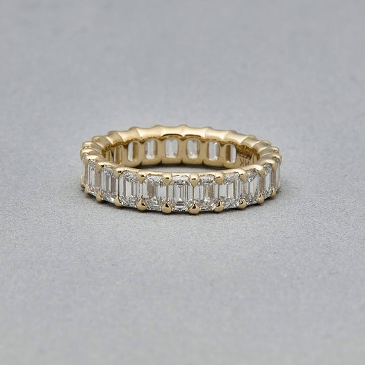 Stone And Strand LAB-Created Emerald Cut Eternity Band