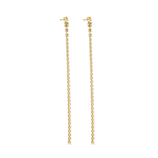 Stone And Strand LAB-Created Graduated Diamond Showstopper Earrings