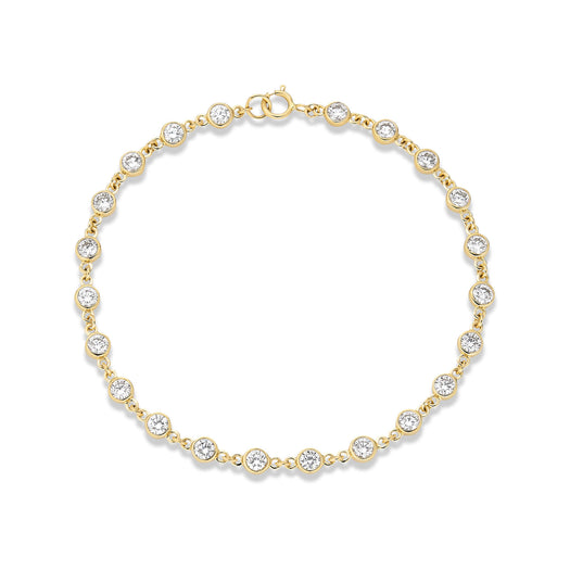 stone and strand LAB-Created Linked Up Tennis Bracelet