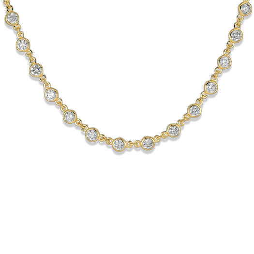 Stone And Strand LAB-Created Linked Up Tennis Necklace