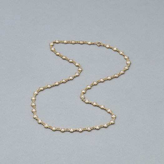 Stone And Strand LAB-Created Linked Up Tennis Necklace