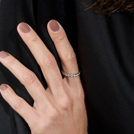 Stone And Strand LAB-Created Love After Dark Eternity Ring