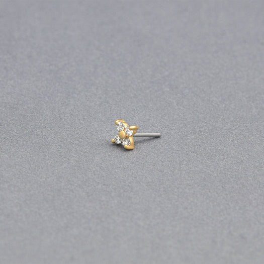 stone And Strand LAB-Created Luckiest Clover Push Pin Flat Back