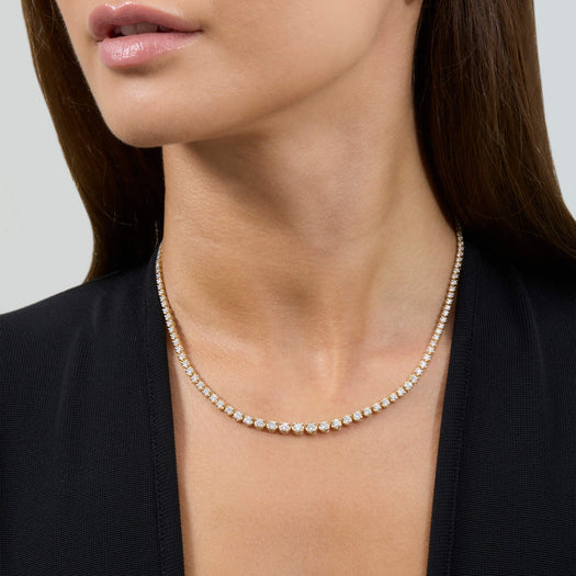 Stone And Strand LAB-Created Noble Diamond Tennis Necklace
