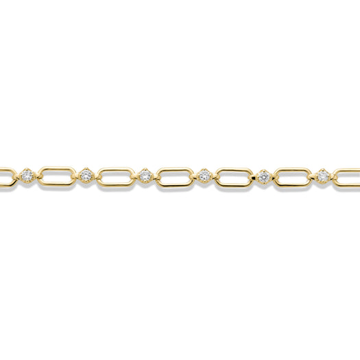 Stone And Strand LAB-Created Open Link Diamond Bracelet