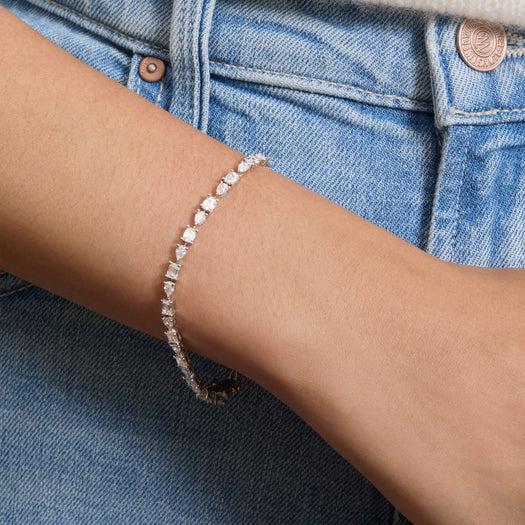 Stone And Strand LAB-Created Opulent Mix Tennis Bracelet