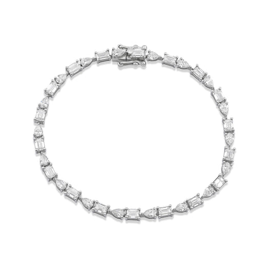 stone and strand LAB-Created Opulent Mix Tennis Bracelet