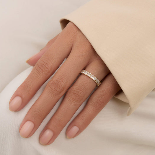 Stone And Strand LAB-Created Princess Eternity Band