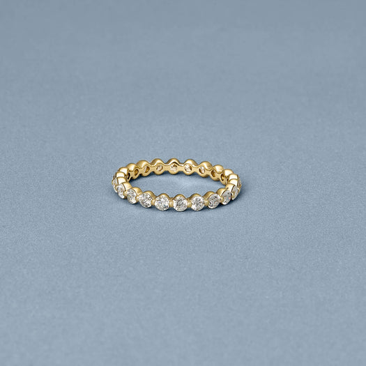 Stone And Strand LAB-Created Shared Prong Eternity Band