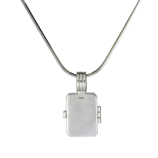 Stone And Strand LAB-Created Silver Beekman Heart Locket Necklace