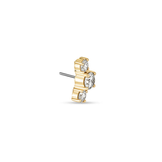 Stone And Strand LAB-Created Three Diamond Piercing Earring