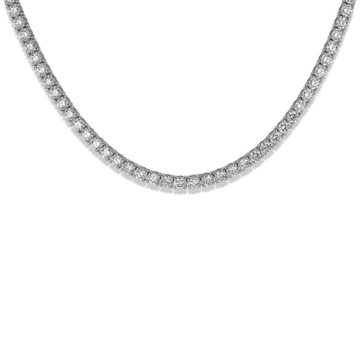 Stone And Strand LAB-Created Unflippable Tennis Necklace In White Gold