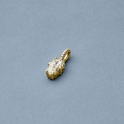 Stone And Strand LAB-Created XL Shield Diamond Necklace